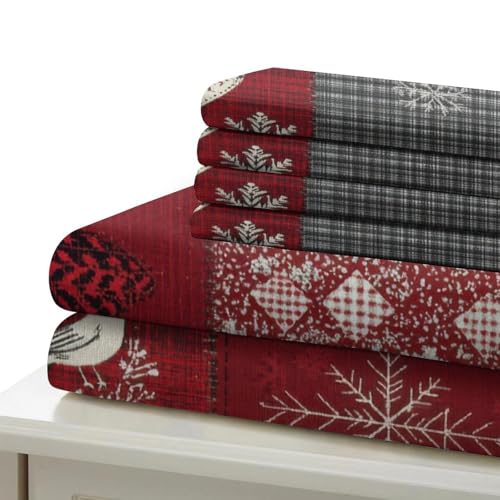 Housse de couette Noël microfine effet 3D ultra douce et durable