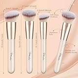 Start Makers Makeup Brushes 3PCS Set, Foundation, Contour, Concealer Brush for Liquid & Powder, Professional Vegan Synthetic Kabuki Brushes for Flawless Blending, Buffing & Setting - Image 7