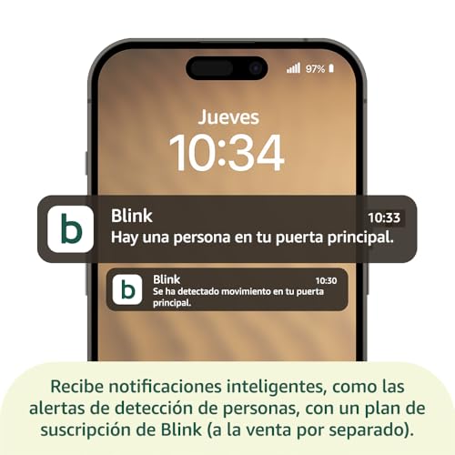 Miniatura 6 de Nuevo Sistema De Videotimbre Blink Vídeo Hd De Cuerpo Entero, Autonomía De Dos Años, Configuración Sencilla, Ip-65 Compatible Con Alexa Módulo De Sincronización Básico Incluido Blanco