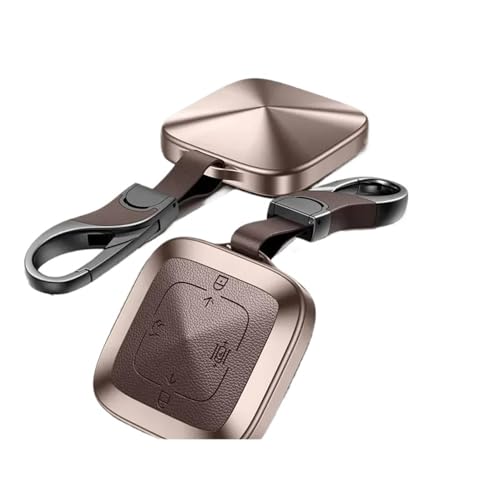Funda de coche Zeekr 001 protector de llave Bluetooth de aluminio con llavero 6