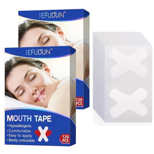 IODOO Sleep Strips 240 Pcs, Anti-snoring Device Advanced Soft Mouth Tape to Stop Snoring, Mouth Sleep Strips for Better Nose Breathing Sleep, Snoring Reduction