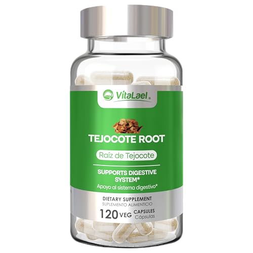 Herbal Solutions Health Tejocote Pure Extract Made from The Root of The Plant - Digestive Comfort Nutrition - Vitalael - 120 Caps