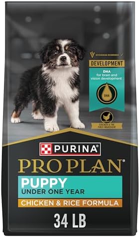 Purina Pro Plan High Protein Dry Puppy Food, Chicken and Rice Formula - 34 lb. Bag