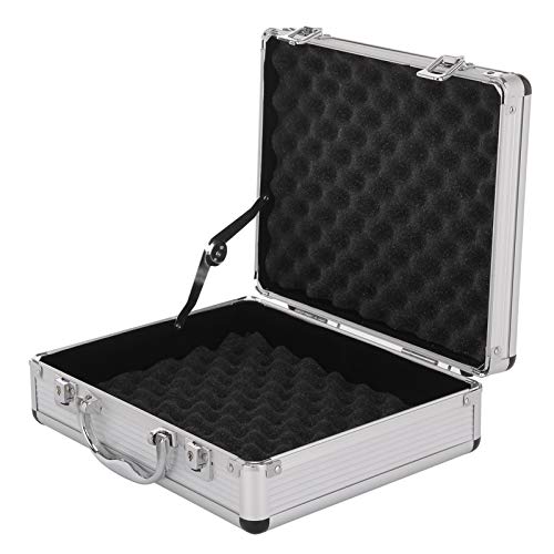 Youyijia Silver Aluminium Case for Measurement Instruments, 280x230x90mm, Portable, Lockable, Protective Foam Insert