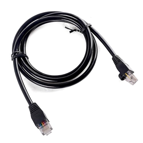 usangreen Cable RJ45 RS485 para conexión de comunicación BMS para batería Seplos a cable inversor Voltronic macho a macho (cable redondo, 200 cm)