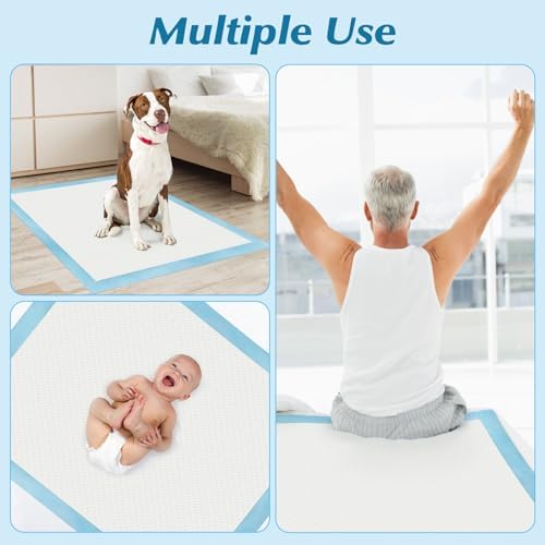 Wowflash Super Absorbency Disposable Leakproof Underpads with Quick Drying for Baby, Adults, Puppy, Dog Bed Pee Pads, Extra Large, XXL Incontinence Pads, 30” x 36”, 50 Count - 5