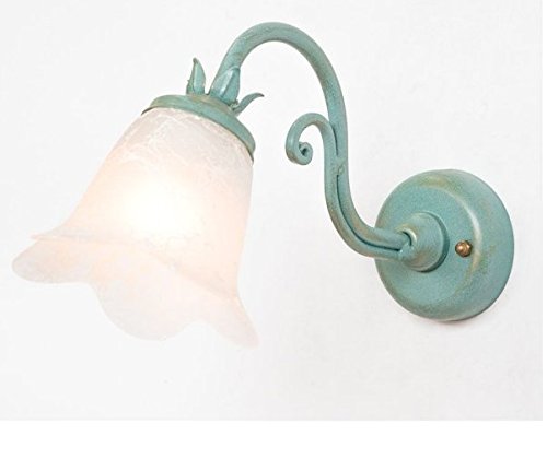 Applique 1 lumière vert Hélice lampe murale salon et chambre