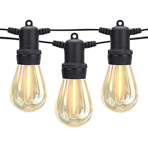 Exclusive Discount 80% Offer DGE Outdoor LED String Lights 96FT Patio String Light Shatterproof & Waterproof IP65, 18 AWG UL Listed Wire Bright String Light for Patio, Backyard, Gazebo, Porch, Wedding Party
