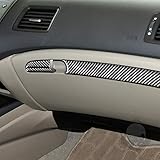 Compatible with Honda Civic 8 Gen 2006-2011 Auto Parts Carbon Fiber Air Vent Panel Trim Sticker Automotive Interior Accessories (Passenger Storage Box)