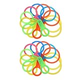 BESPORTBLE Círculo Medidor de Frutas de Plástico 2 Piezas, Herramienta de Medición del Diámetro para Cítricos y Verduras, 13 Anillos de 30-90 Mm, Útil para Clasificación y Medición Precisa