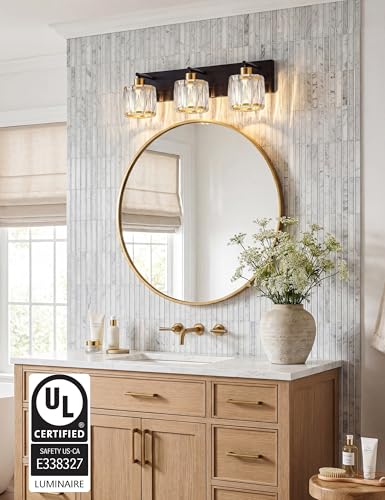 VOLISUN 3-Light K9 Crystal Bathroom Vanity Light Fixture $22.19 + Free Shipping w/ Prime or on $35+ + 68% Off Code PPFKD0YC Prime - image 3