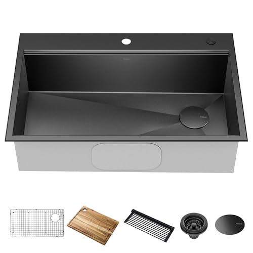 Kraus KWT31033/PGM Kore Workstation 33 inch Topmount DropIn 16 Gauge