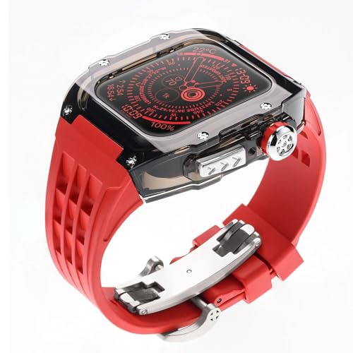Bracelet montre caoutchouc transparent 9/8/7 boucle papillon
