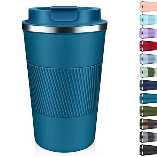 Insulated Stainless Steel Coffee Tumbler (12 oz)
