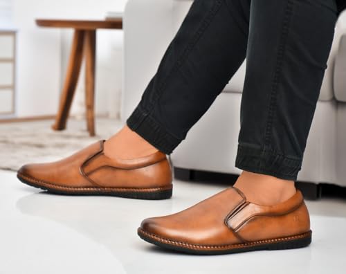 HEALTH FIT Men's Super Soft Ortho Comfortable with Soft Sole Ultra-Lightweight for Gents Luxury Formal Shoes 1266