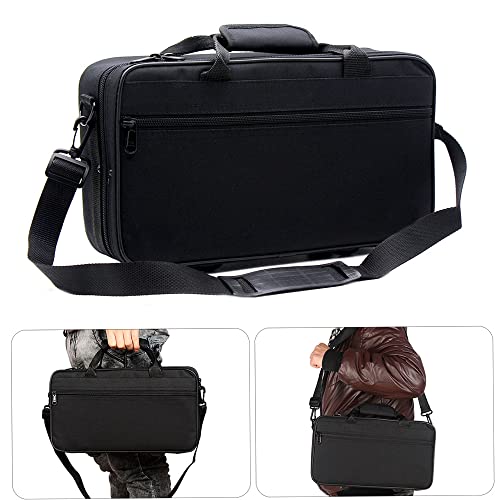 storage bag,HUIOP Clarinet Box,Bb Clarinet Case Gig Bag Backpack Box Water-resistant 600D Foam Cotton Padding with Adjustable Single Shoulder Strap - Thumbnail 3