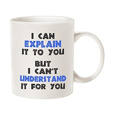 Funny Engineer Coffee Mug Christmas Gifts, I Can Explain It to You But I Can't Understand It for You Best Gifts for Engineer Porcelain Cup White 11 Oz Cover
