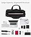 KOPACK Laptop Briefcase Expandable Large Capacity 15.6 Inch Laptop Bag Water Resistant Scratch-resistant Nylon Shoulder Computer Bag Black