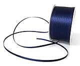 SCHLEIFENBAND Satin 50m x 3mm BLAU - NACHTBLAU Geschenkband DEKOBAND Satinband ASIN: B00D5ZBC5Y
