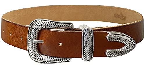 Engraved Tooled Leather Genuine Full Grain Western Strap or Belt 1-1/2