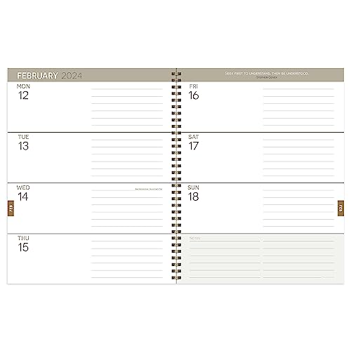 TF PUBLISHING 2024 Pretty Woman Polka Dot Large Weekly Monthly Planner - Life Planner for School or Work with 2 Page Spreads - 12 Month Calendar and Planning Prompts - 9"x11" - Thumbnail 3