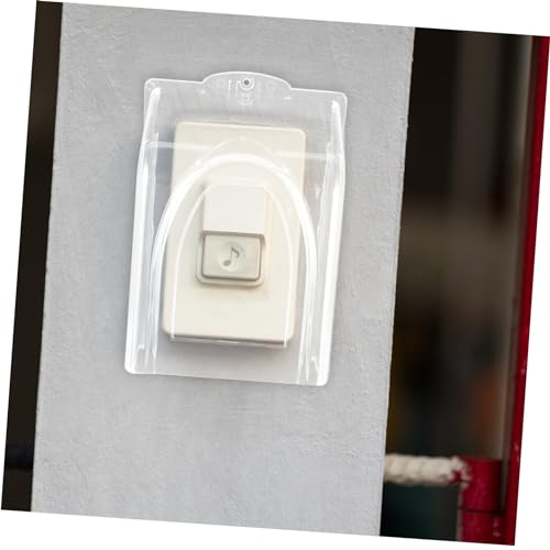 Cubierta para timbre exterior impermeable y protector plástico transparente de lluvia 6