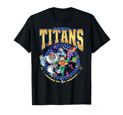 DC Comics Teen Titans Heros On A Mission Full Group Shot T-Shirt