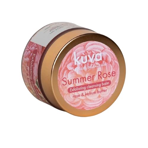 KUVA Summer Rose Exfoliating Cleansing Balm with Rose & Kokum Butter/Gently Exfoliates & Cleanses, Hydrates Skin, Softens & Nourishes Ideal for All Skin Types/Perfect for Daily Use - 50 gm-image-27