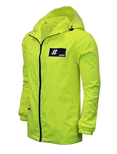 Image of Screenshotbrand Lightweight Hooded Water Resistant Windbreaker - Zip-up Fashion Map Print Rain Jacket