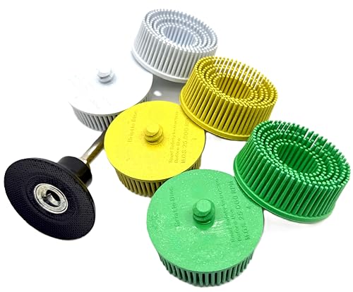 2” Bristle Disc Assortment Kit, 6 Pack (50/80/120 Grit)