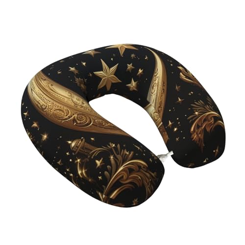 Almohada U Espuma Viscoelástica 30 cm x 25 cm Negra miniatura 2