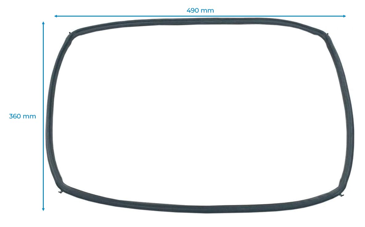 Recamania Goma Puerta Horno | Medidas 490x360mm | Compatible con Bosch, compatible con Balay, compatible con Siemens | Cód. original 00754066, 754066, 00658558 | 4 Ganchos — view 2