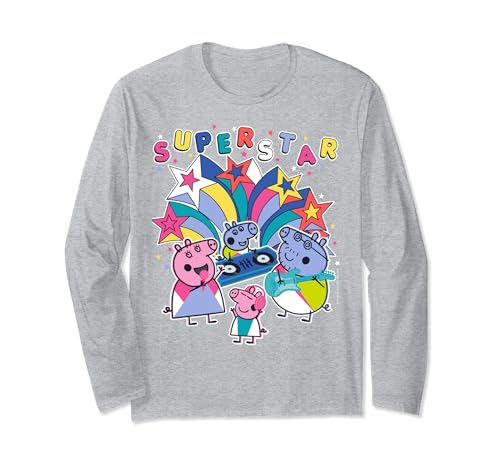 Peppa Pig Super Star Poster Manga Larga