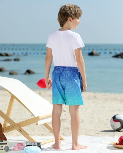 Image of Cozople Boys Swim Trunks Compression Liner Swim Shorts Quick Dry Bathing Suit with Boxer Brief Swimwear 2-20T