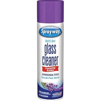 Sprayway Glass Cleaner, Ammonia-Free Lavender Scent, 19 Ounce