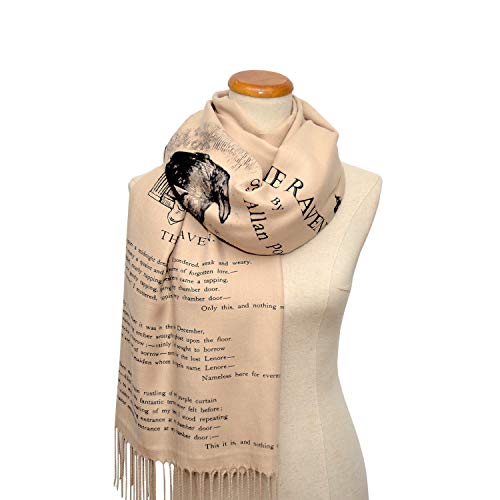 The Raven by Edgar Allan Poe Shawl Scarf Wrap3