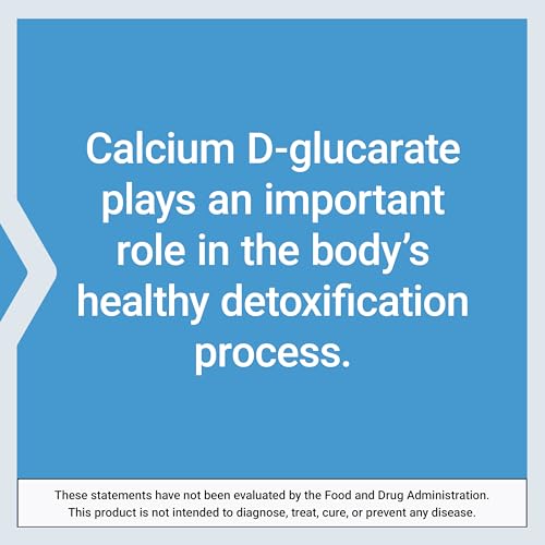 Life Extension Calcium D-Glucarate, 200 mg - Supports Detoxification, Helps Flush Out Unwanted Compounds – Gluten-Free, Non-GMO, Vegetarian – 60 Capsules