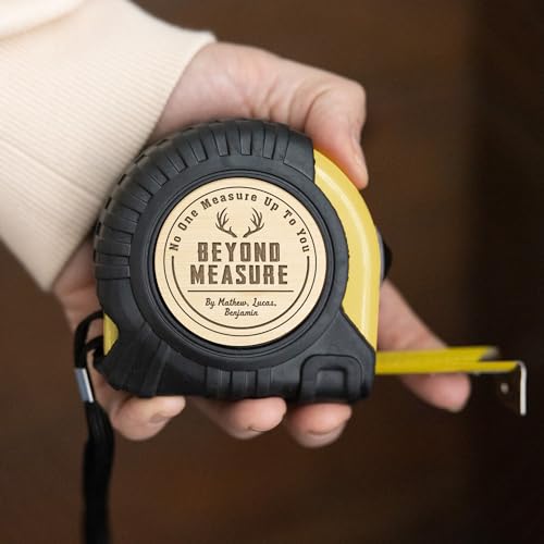 Cinta métrica personalizada para papá con grabado miniatura 3