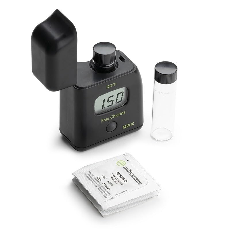 KIT Fotómetro cloro libre + Pack 100 test reactivo cloro libre en polvo