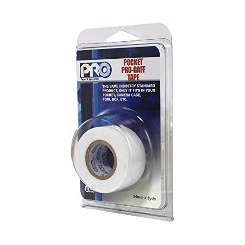 Pro Tapes 306Gb16Mwht1 Pro Pocket Gaff Tape, 1" X 6 Yd, White #TOP1