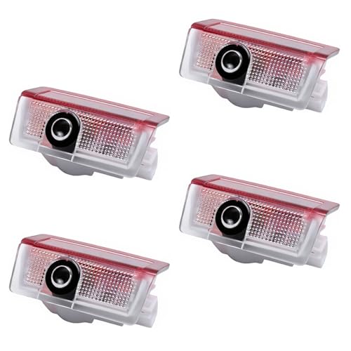 4Pcs Car Door Projector Lights HD LED Logo Lights Projector Welcome Compatible with MerIceIdeIs BenIz Accessories A B C E M G GL GLA GLC GLE GLS Class 4dr W205 W213 W176 W166 W212