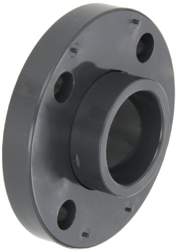 GF Piping Systems PVC Pipe Fitting, Van-Stone Flange, Schedule 80, Gray, 1-1/2