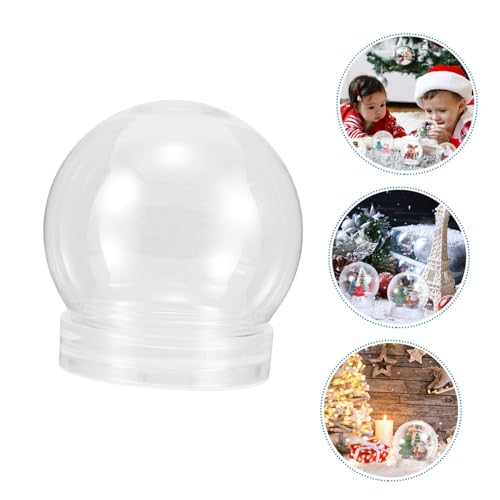 Bolas de nieve de plástico transparente de alta durabilidad para centros de mesa 8