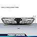 PIT66 Bumper Grille Grill Molding Trim Assembly Compatible with Subaru Impreza 2017-2019 SU1200170, SU1212105, SU1213105, SU1202104, 91122FL00B, 91123FL03B, J1010FL300, 91123FL00B Chrome & Black