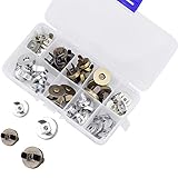  DESON 20 Juegos Botones Magnéticos, Botones Coser Metal Magnético para Coser Artesanías Ropa Carteras - 14 mm 18 mm