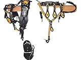 Aces Equine Trade Quick Hitch Harnais de conduite en PVC pour cheval Noir Jaune Taille poney