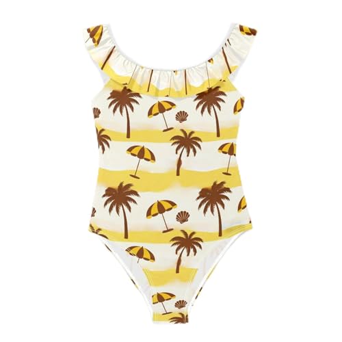 Traje de baño para niñas de 3 a 6 años bañador infantil elástico cómodo Yoogain