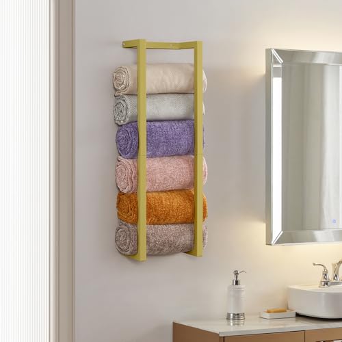 Toallero para baño pequeño que soluciona la falta de espacio en armarios 4