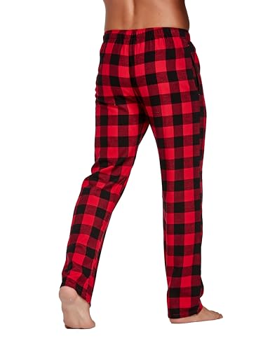 CYZ Men's 100% Cotton Super Soft Flannel Plaid Pajama Pants3