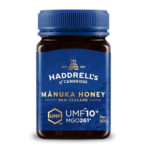 Haddrell's of Cambridge Manuka Honig 250+ MGO (UMF 10+) 500g – Zertifizierter Manukahonig aus Neuseeland – Reich an Methylglyoxal – Nachhaltig, roh und mit hohem MGO-Gehalt – Honig in Premium-Qualität